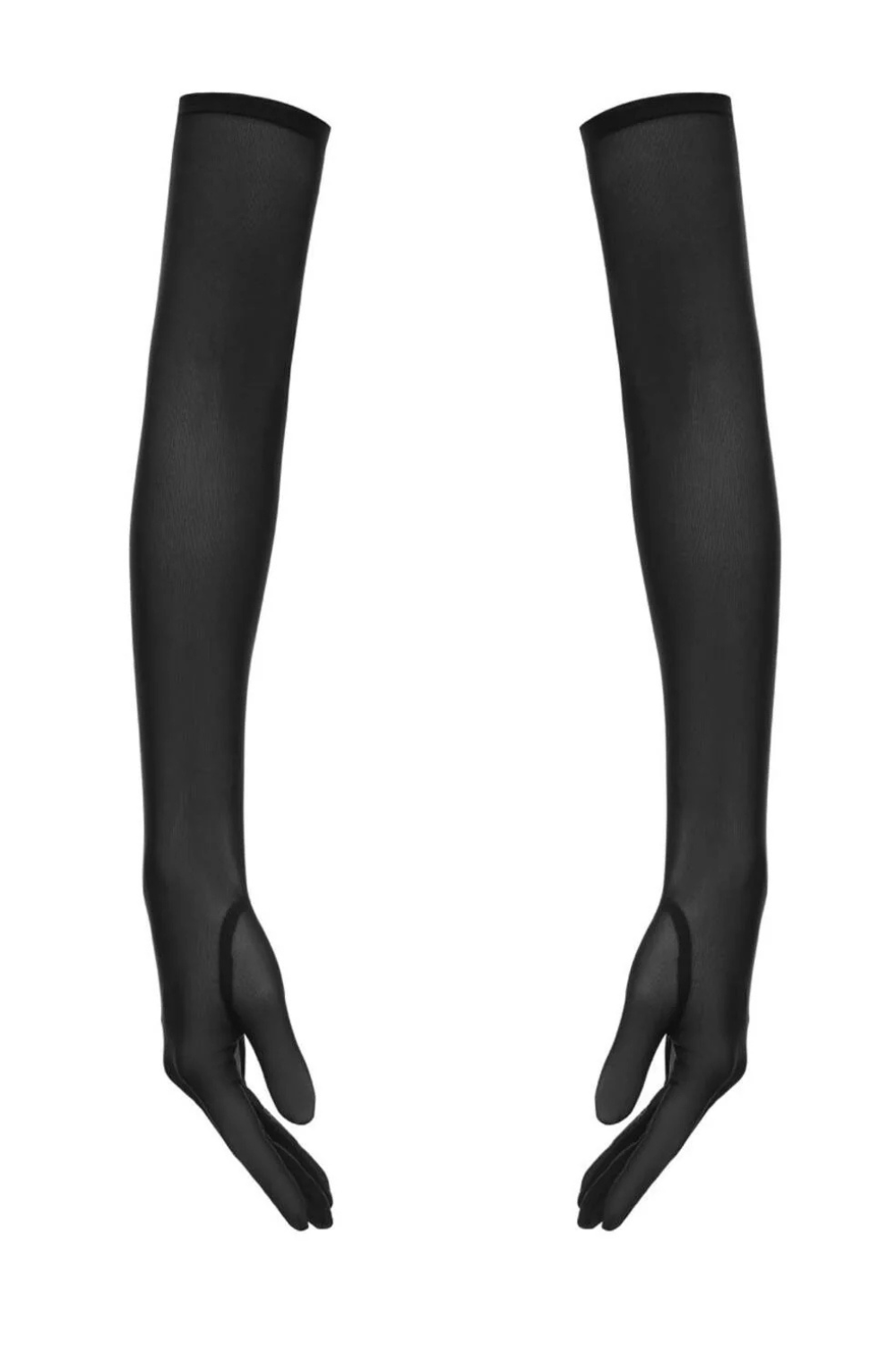 'GENEVA' чорні рукавички із еластичної сітки