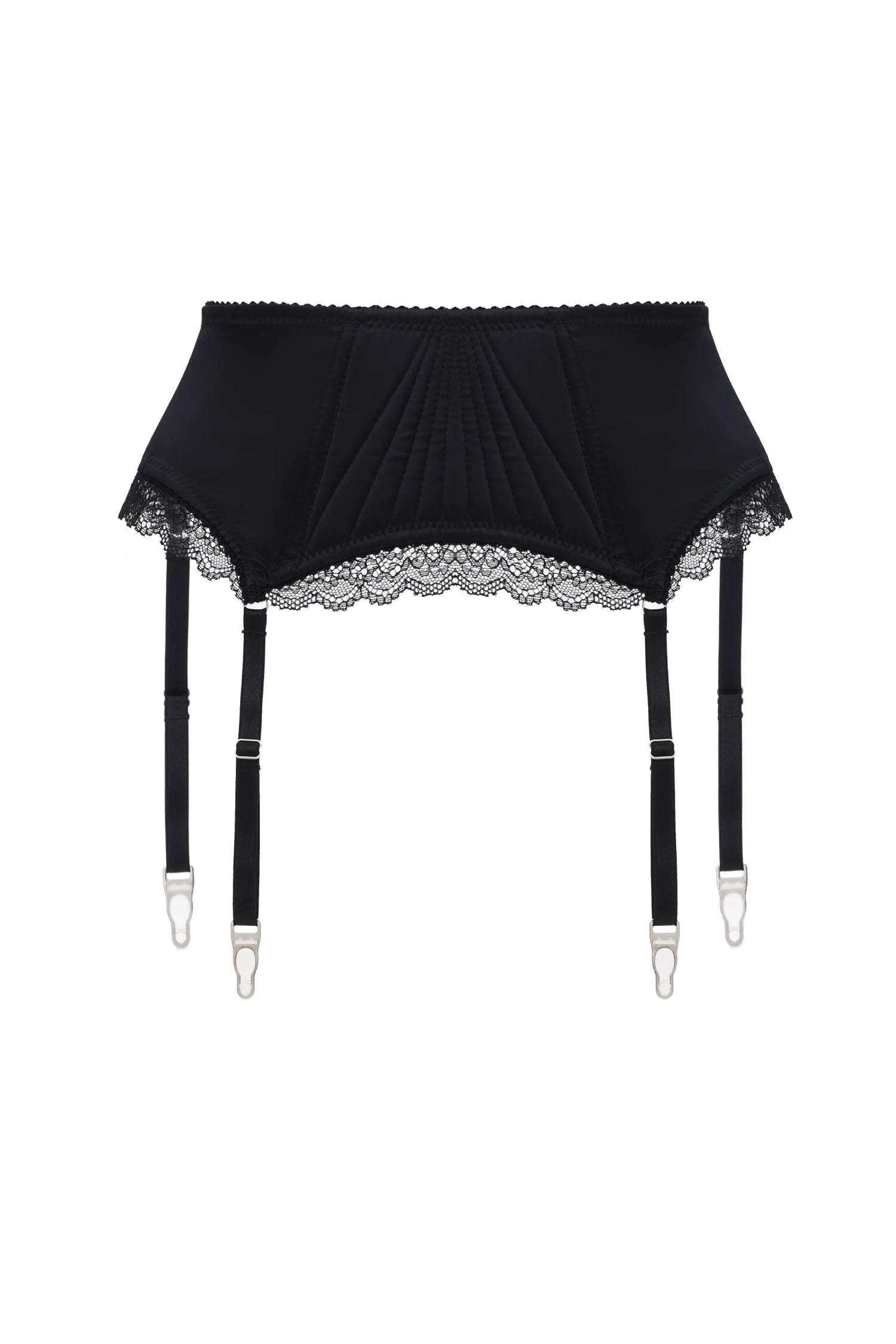 'PALERMO' black garter belt