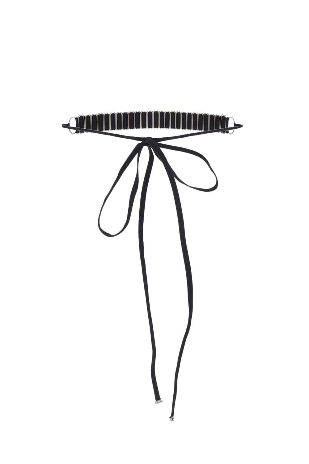 Чокер чорний 'Berlin' silver