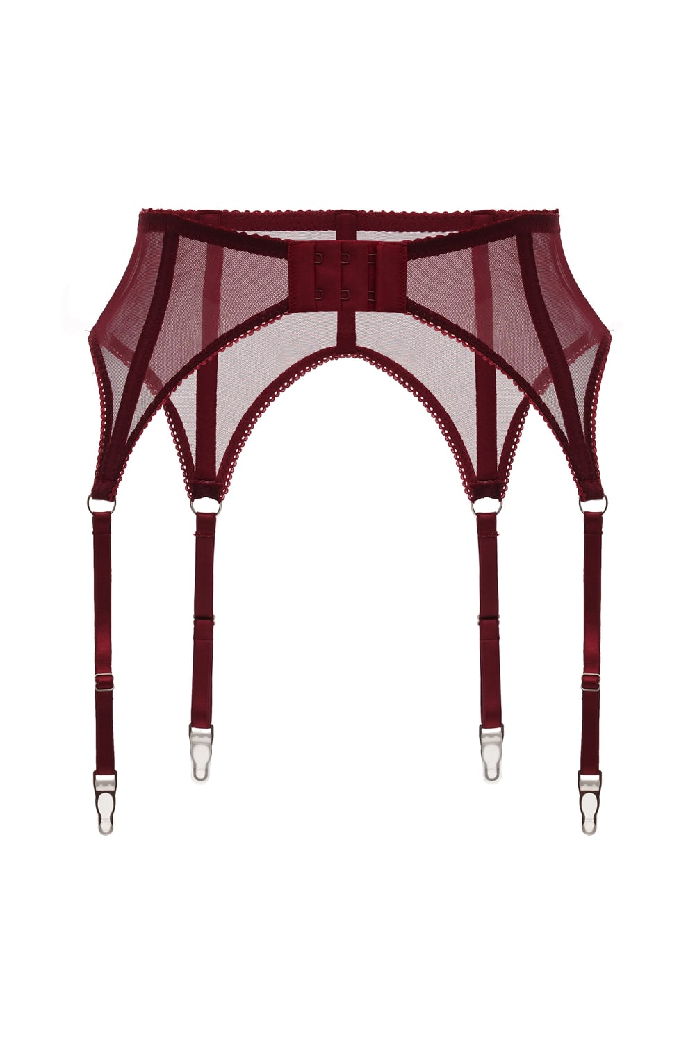 'GENEVA' бордовий пояс для панчіх ( гартер )