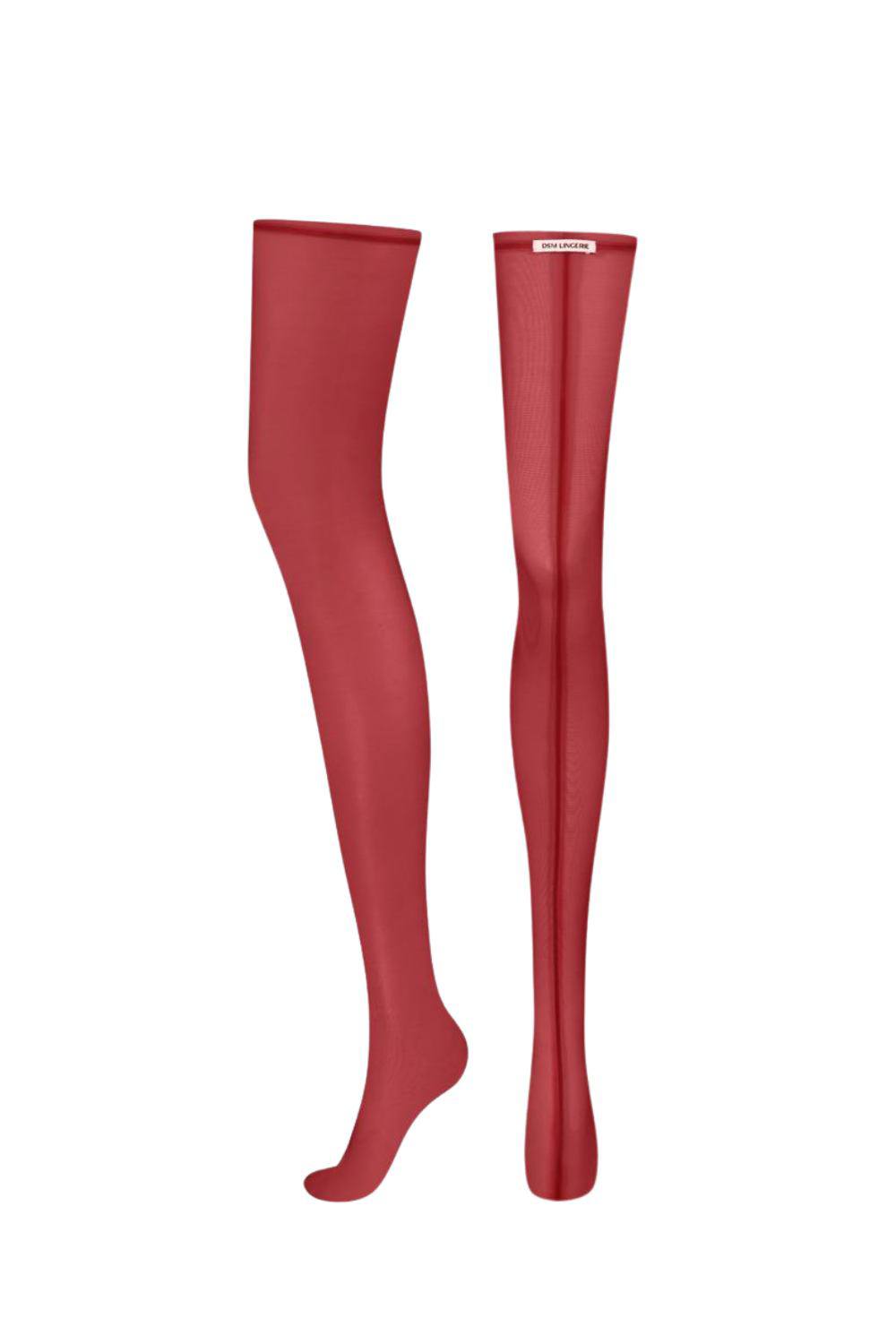 Burgundy stockings