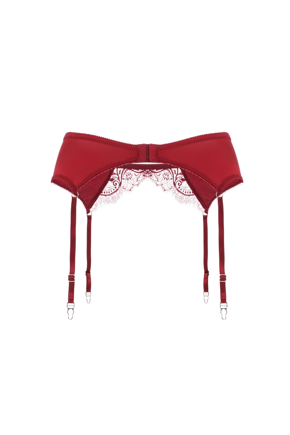 Бордовий пояс для панчох 'LIMOGES' у Києві — білизна DSM Lingerie