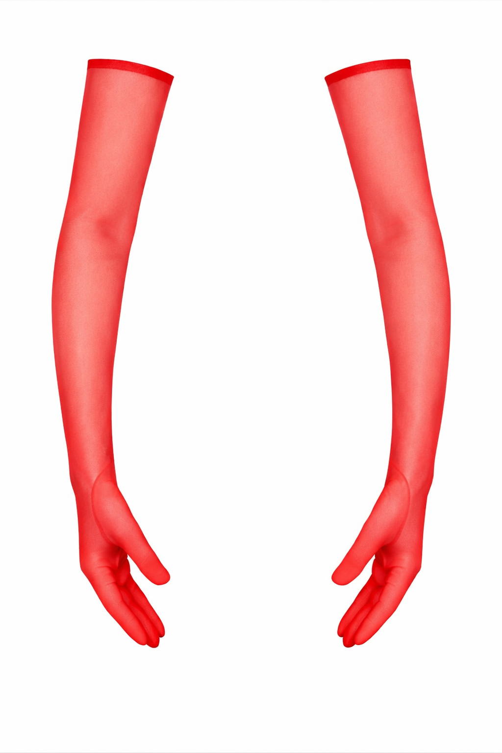 'GENEVA' червоні рукавички із еластичної сітки