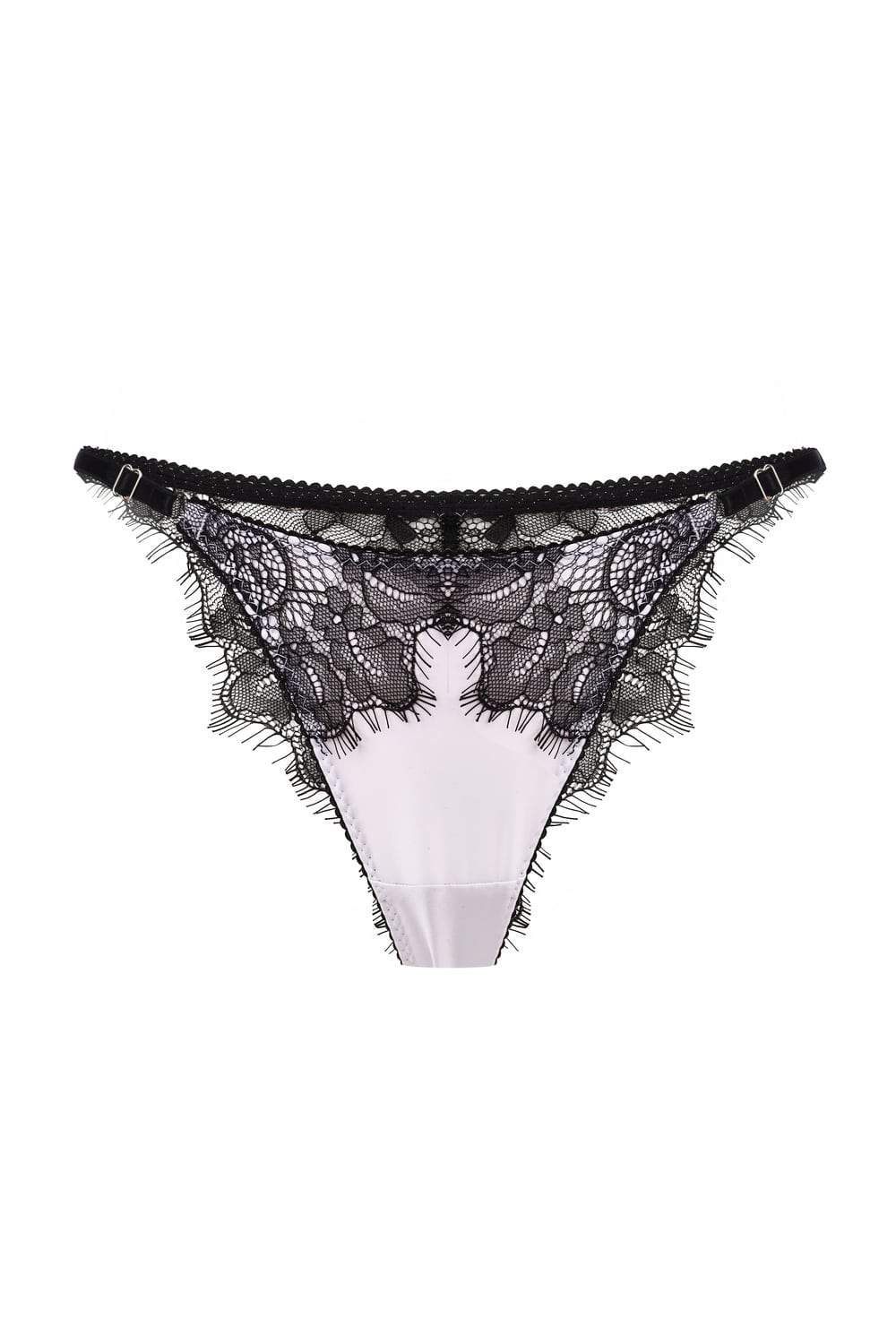 'LIMOGES' чорно-білі мереживні трусики
