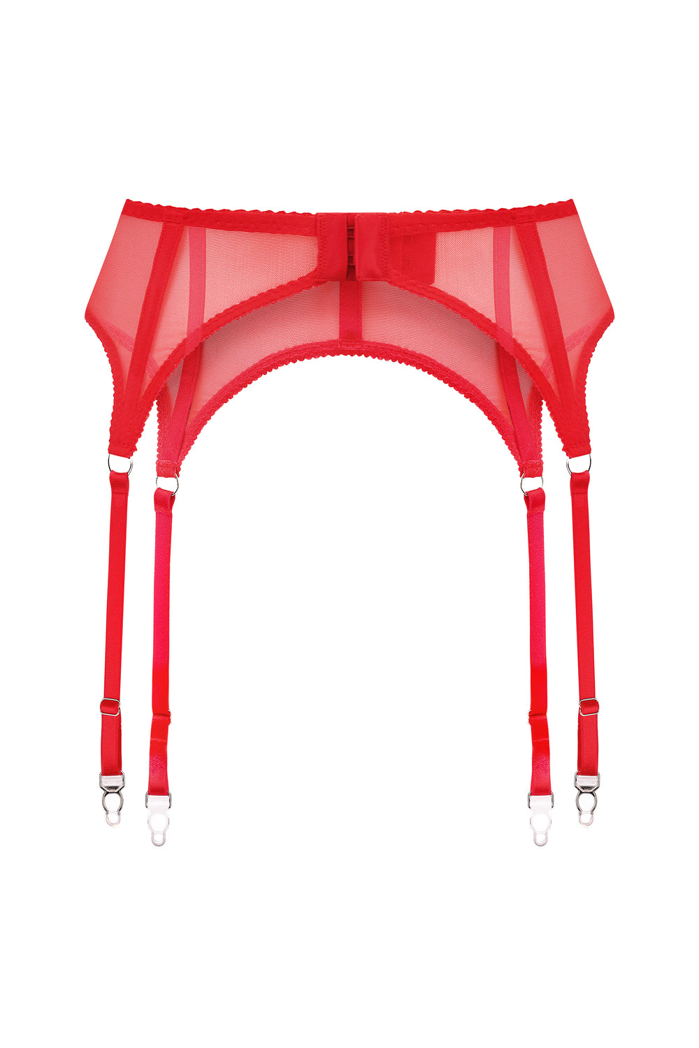 'GENEVA' red garter belt