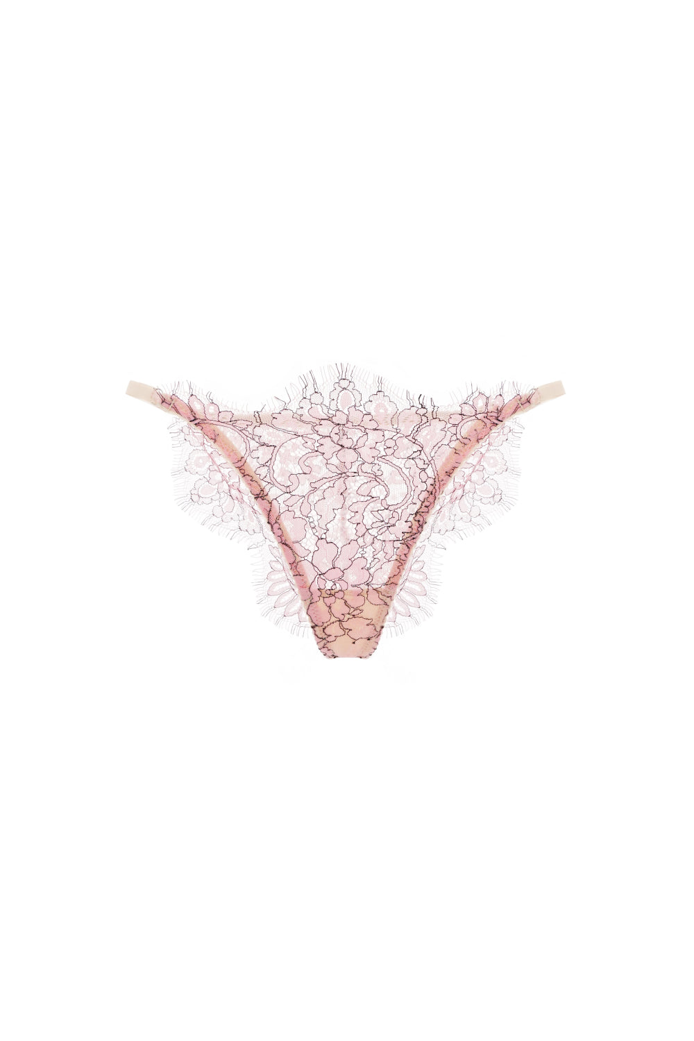 'LUGANO' lace pink belt set