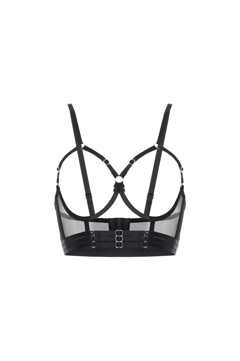 Відкритий чорний бра 'BERLIN' для особливих вечорів — DSM Lingerie